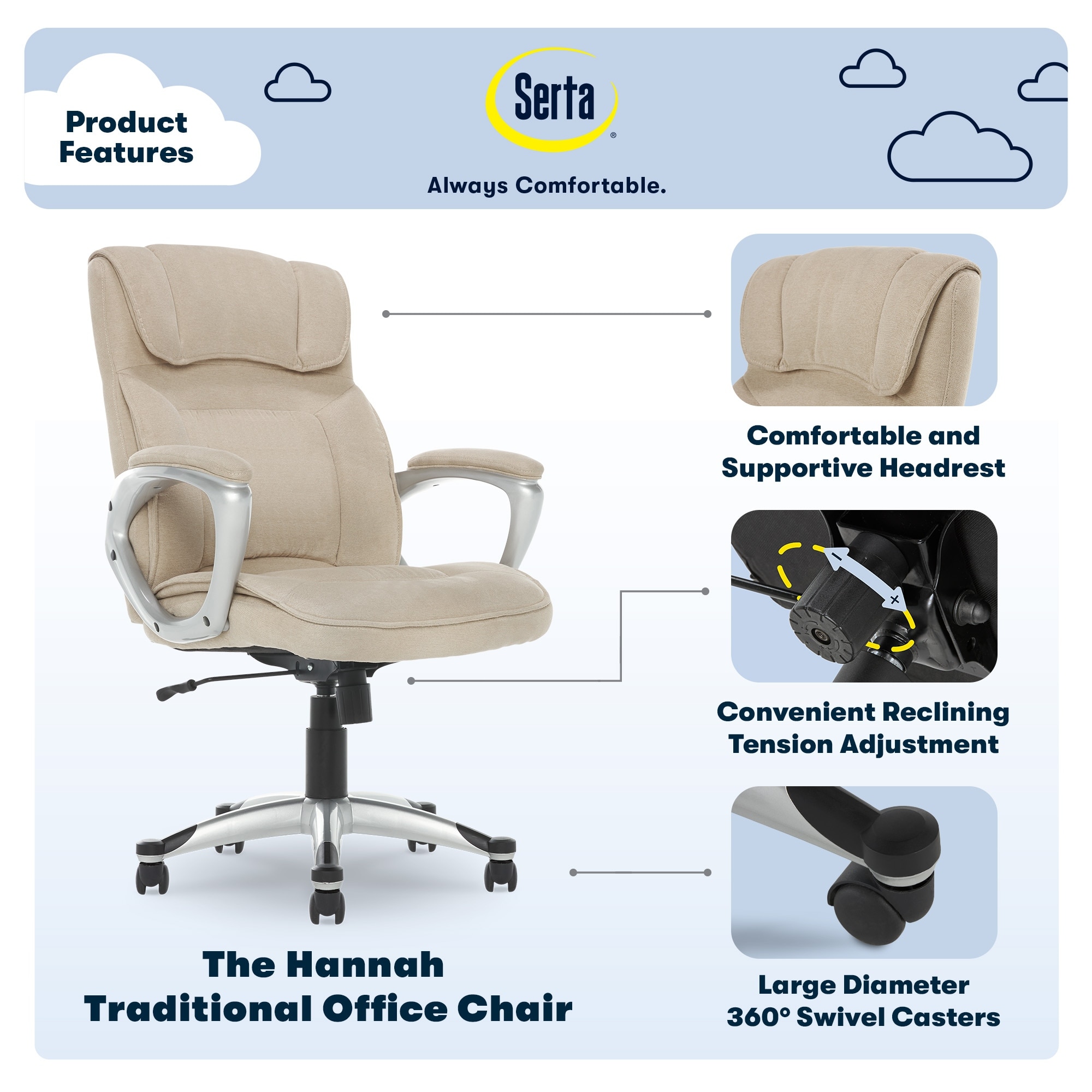 Serta hannah on sale office chair