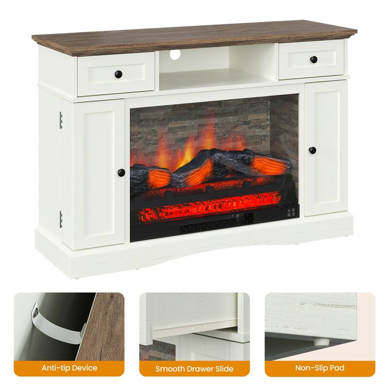 TV Stands with 28'' Fireplace