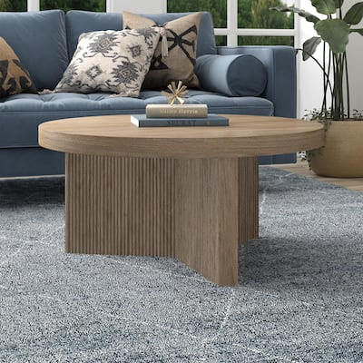 Holm 32" Wide Round Coffee Table