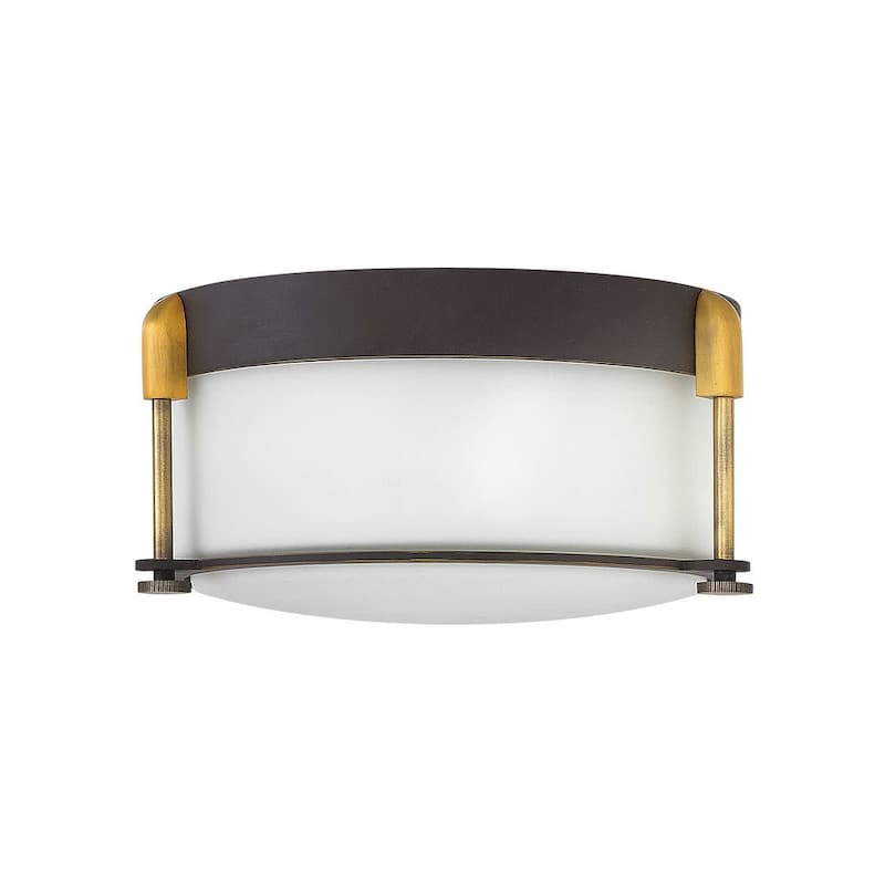 Hinkley Lighting Colbin 2 Light 12-1/2" Wide Flush Mount Ceiling - Oil Rubbed Bronze