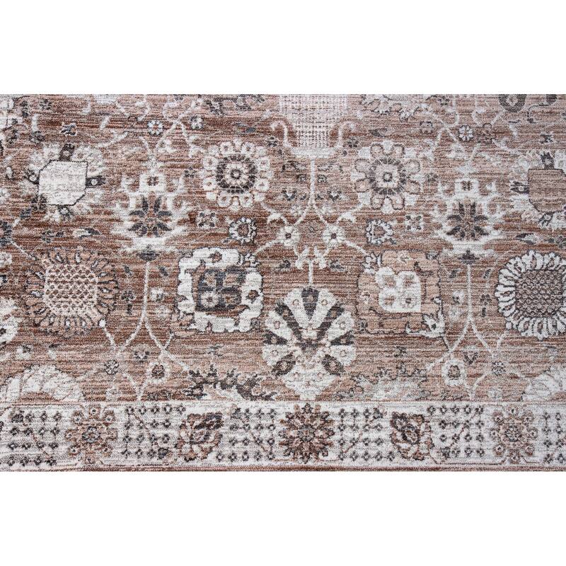 Bashian Yanis Dusty Rose Transitional Area Rug