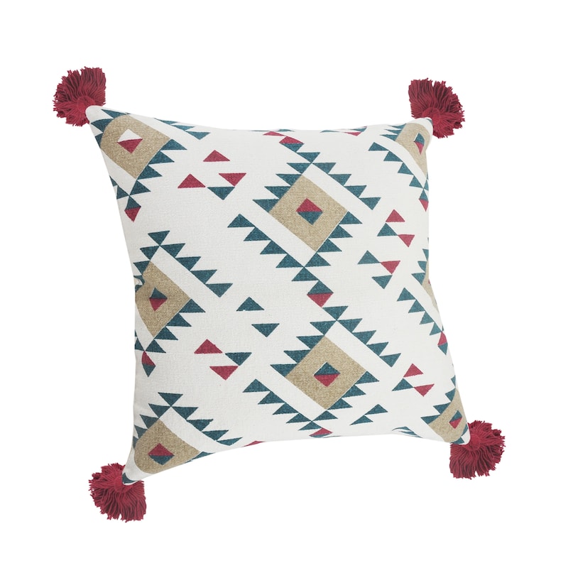 Sevita Eclectic Southwestern Geometric Throw Pillow