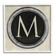 preview thumbnail 18 of 27, Stupell Letter M Initial Vintage Shape Typewriter Key Framed Wall Art - Beige 17 x 17 - White