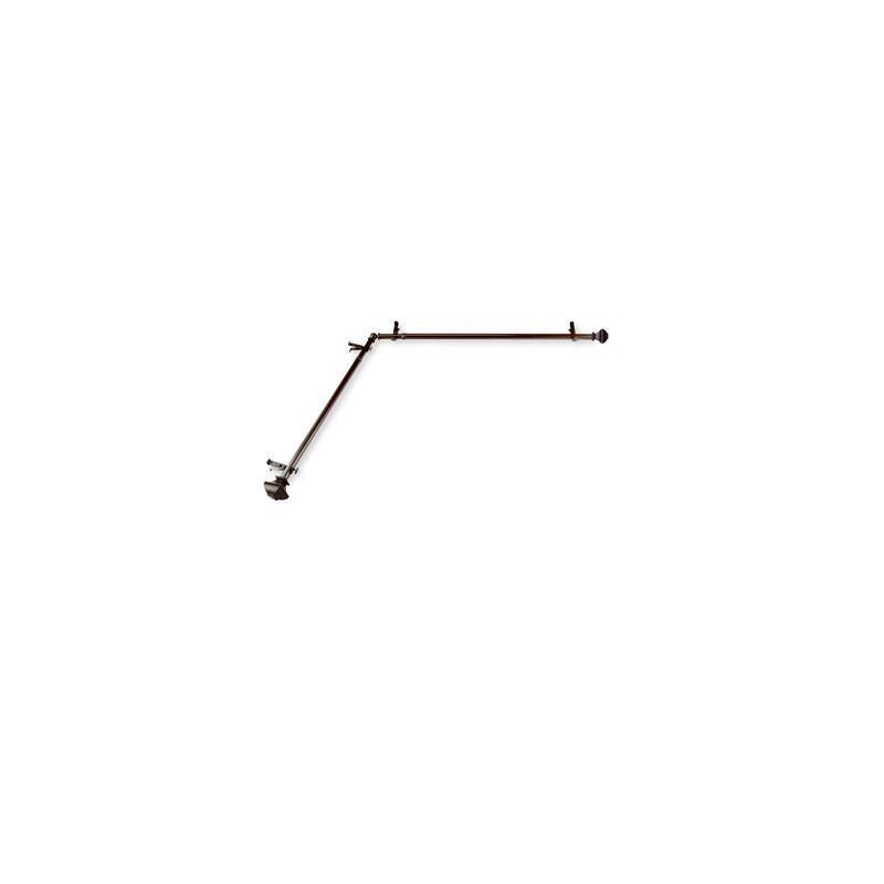 Chic Curtain Rods & Hardware Set - Steel Resin, Corner Connectors, Mounting Brackets, Modern Design - M
