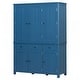 preview thumbnail 31 of 36, reestanding Kitchen Pantry Cupboard Storage Cabinet with Door Shelves