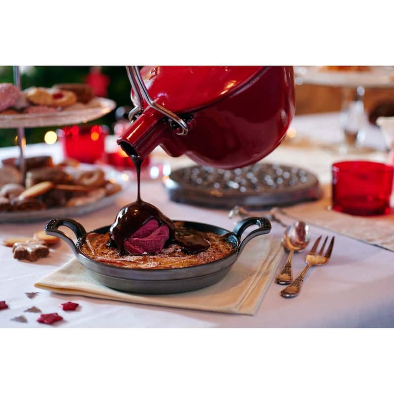 STAUB Cast Iron 6-inch Round Gratin Baking Dish