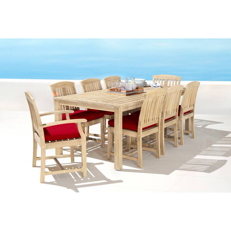 Kooper 9 Piece Sunbrella Outdoor Patio Dining Set