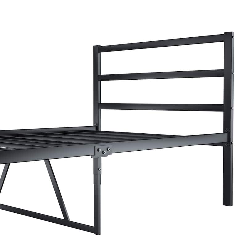 Metal Platform Bed frame with Headboard