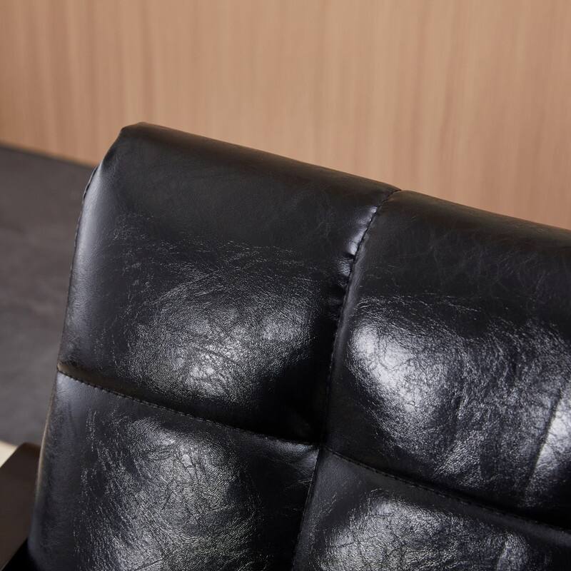 Antique Black Medieval-Inspired High Back Armchair - Solid Wood Modern Reading Chair