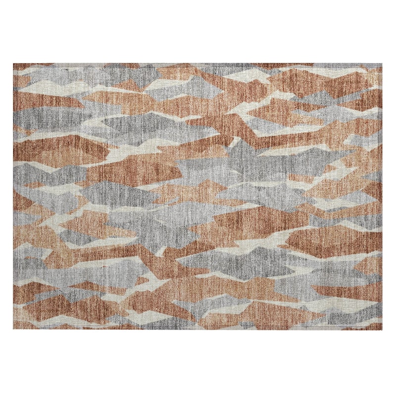 Machine Washable Indoor/ Outdoor Contemporary Dylan Chantille Rug