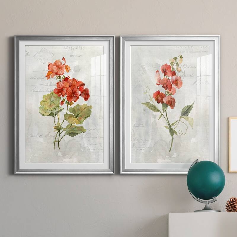 Linen Geranium Premium Framed Print - Ready to Hang
