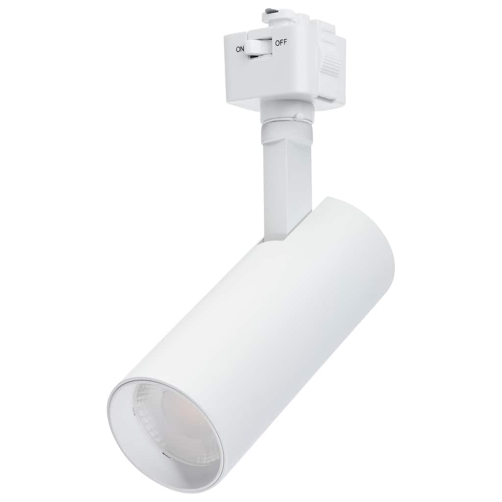 10W LED Track Head 36 Degree Beam Spread J-Style Track 5 CCT Selectable Matte White - Matte White