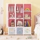 preview thumbnail 6 of 19, Costway 12-Cube Kids Wardrobe Baby Dresser Bedroom Armoire Clothes