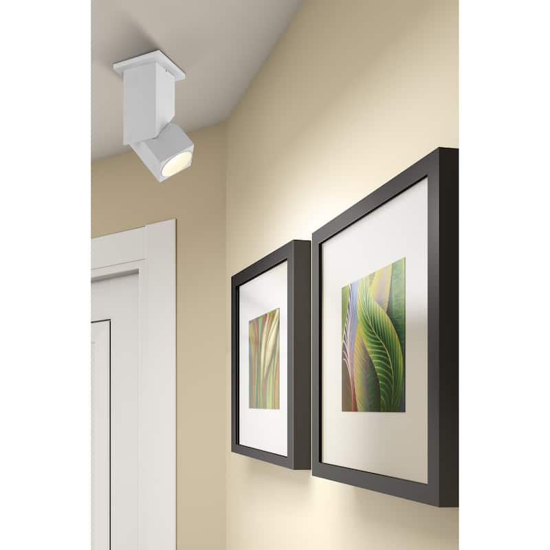 Transformer 1-light White LED Flush Mount