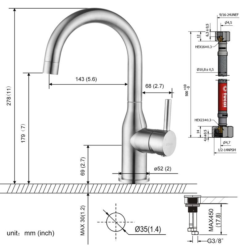 WOWOW Single Handle Bar Faucet