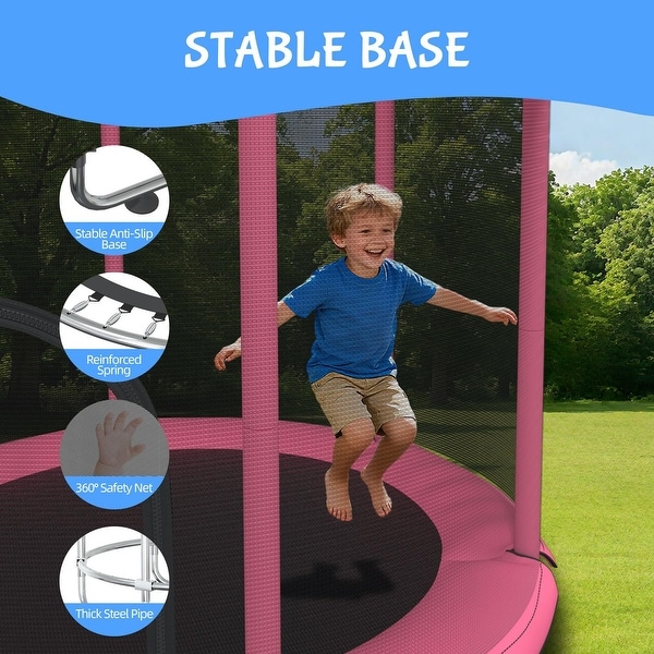 トランポリンす Kids Trampoline, 5FT Adjustable Toddler Trampoline - Bed Bath