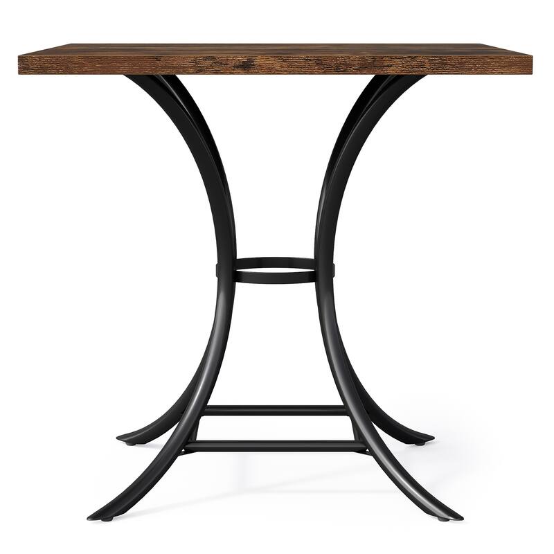Square Dining Table, Kitchen Table, Living Room Balcony Accent Dining Table Gathering Table