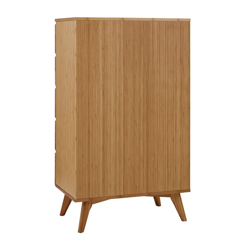 Sarah Five Drawer High Chest, Golden - Natural - 5-drawer