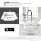 preview thumbnail 22 of 42, STYLISH 25 inch Single Bowl Dual Mount Composite Granite Utility Sink