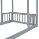 preview thumbnail 92 of 95, House-shaped Roof Headboard Floor Bed without slats