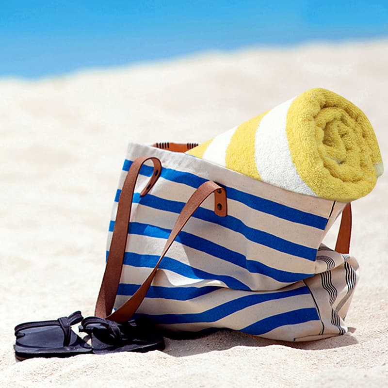 Striped Beach Towels, Sand Free and Quick Dry Pool Towels, Comfort Swimming Towel for Pool, Travel, Camping 30" x 60"