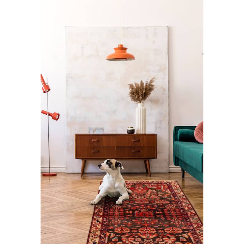ECARPETGALLERY Hand-knotted Andelz Brown Wool Rug - 3'11 x 10'2