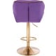 preview thumbnail 11 of 41, Modern Home Luxe Spyder Contemporary Adjustable Suede Barstool - Modern Comfortable Adjusting Height Counter/Bar Stool