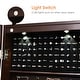 preview thumbnail 9 of 10, Costway Wall Mount Mirrored Jewelry Cabinet Organizer LED Lights