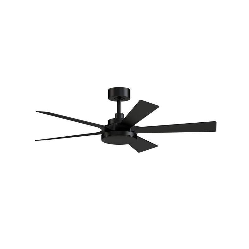 TorchAire 52 inch Indoor/Outdoor Ceiling Fan with LED CCT Select Light Kit - Black - 52 Inches