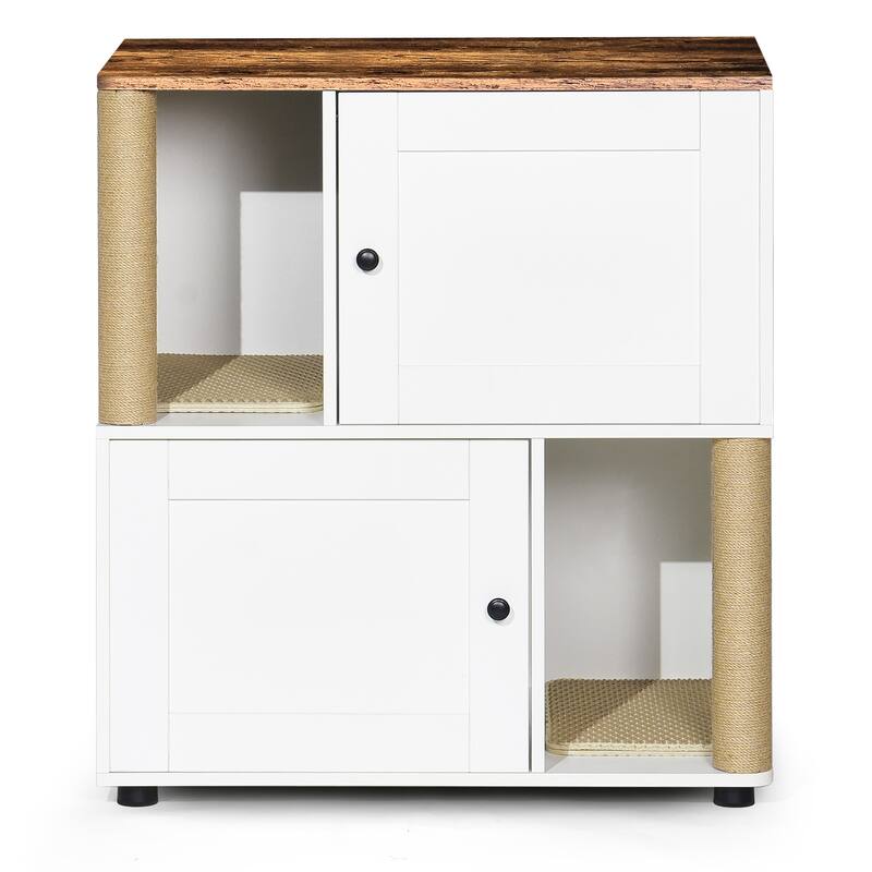Cat Litter Box Enclouse,Cat Litter Box Enclosure for 2 Cats,Cat Litter Cabinet,Litter Box Enclosure with Shelve