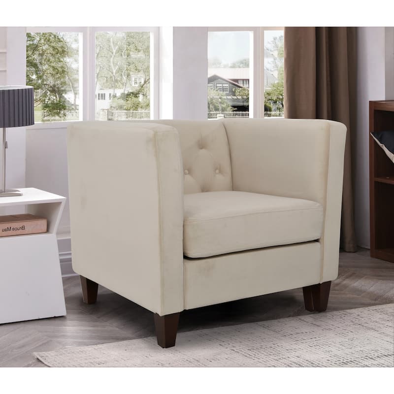 Lisette 33.07'' Velvet Square Arm Chair