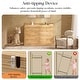preview thumbnail 15 of 16, Solid Pine Wood Dresser with Changing Topper, 10-Drawer Nursery Dresser with Anti-Tipping Device Baby Changing Table