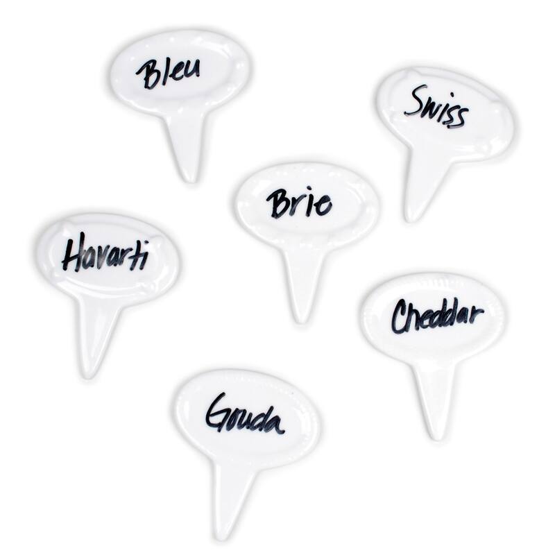 Oval Cheese Marker (Set of 6) - Oval Shape, 6-Piece