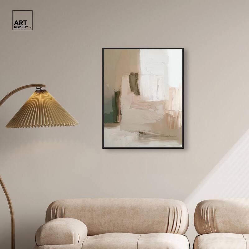 Calm in Texture Canvas by Art Remedy