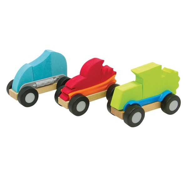 Fat Brain Toys Modmobiles Car Toys Mix & Match Set - multi