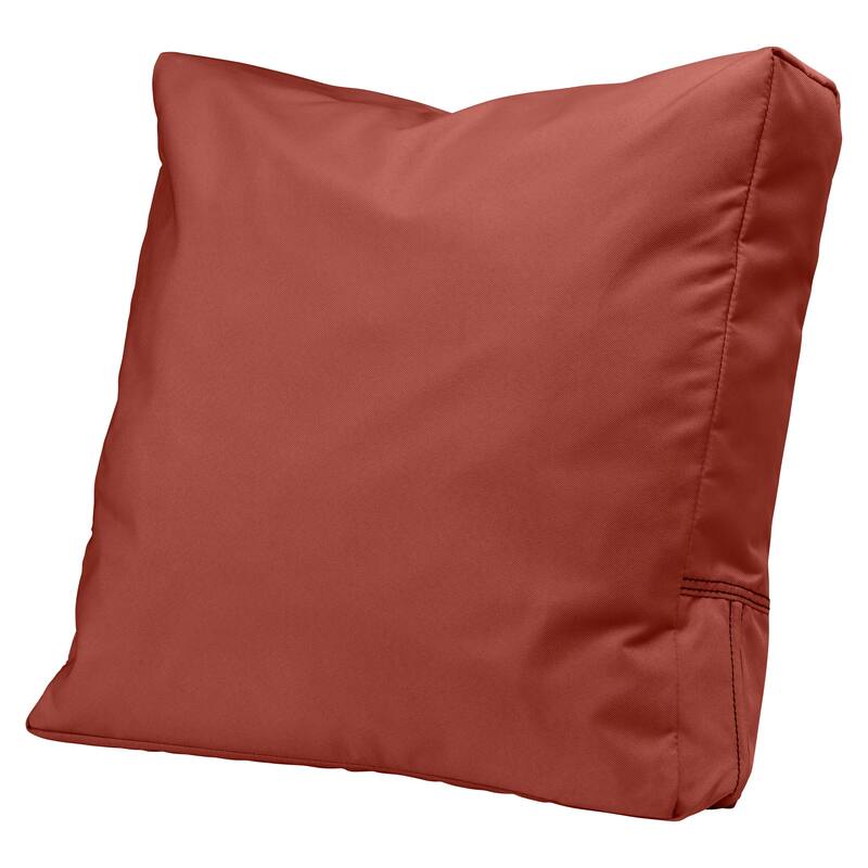 Ravenna Water-Resistant Patio Lounge Chair/Loveseat Back Cushion - 21"W x 20"H x 4"Thick - Spice