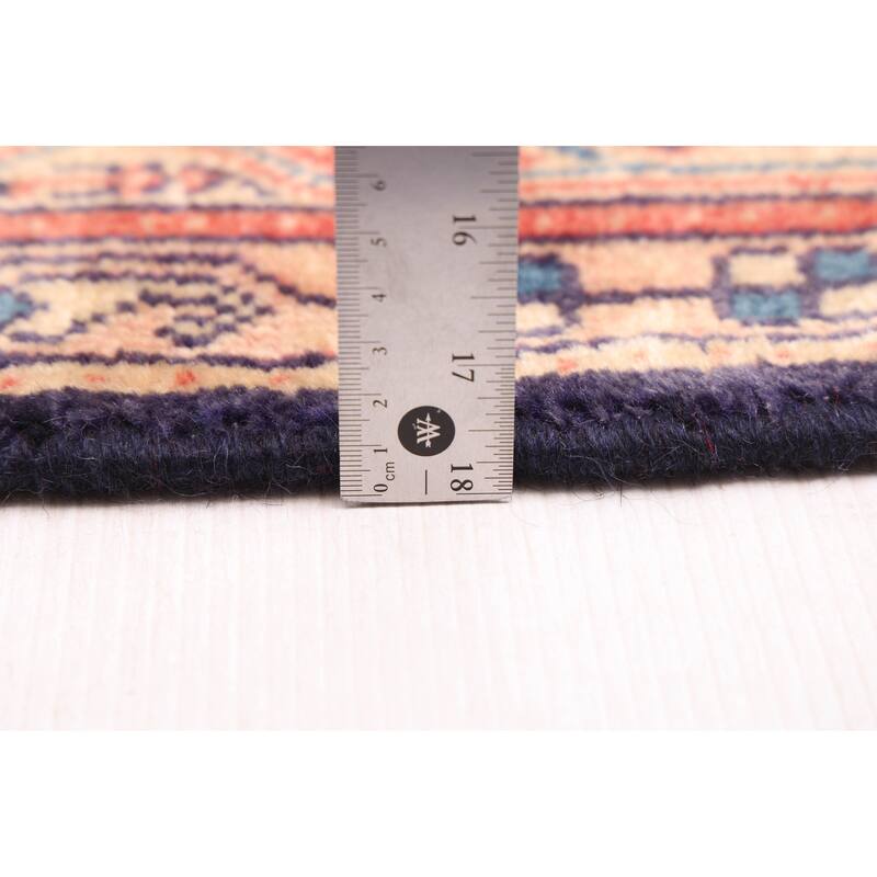 ECARPETGALLERY Hand-knotted Andelz Dark Navy Wool Rug - 3'8 x 10'8