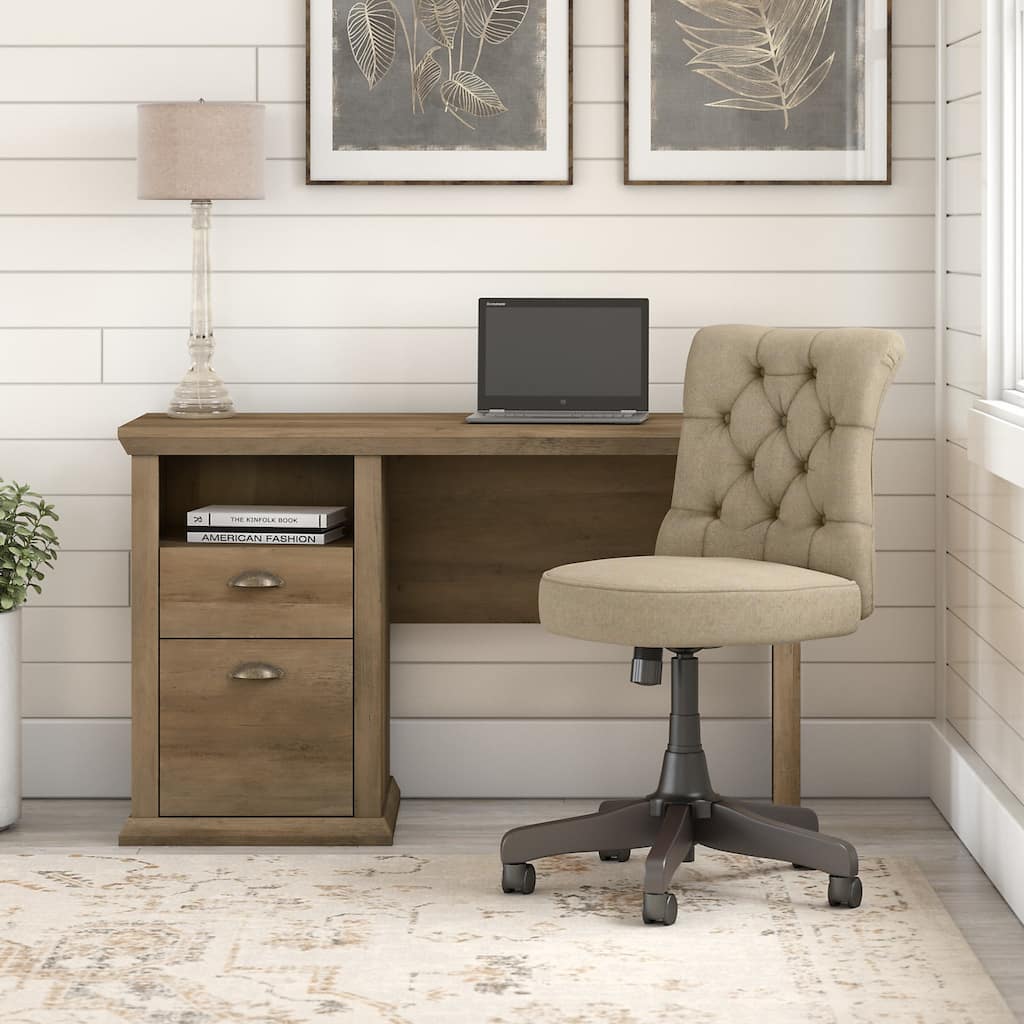 Yorktown 50W Home Office Desk and Chair Set by Bush Furniture ...