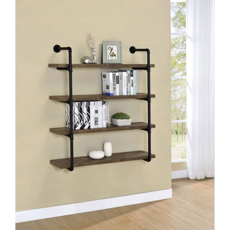 Elmcrest Farmhouse 39-inch 4-shelf Wall Bookshelf