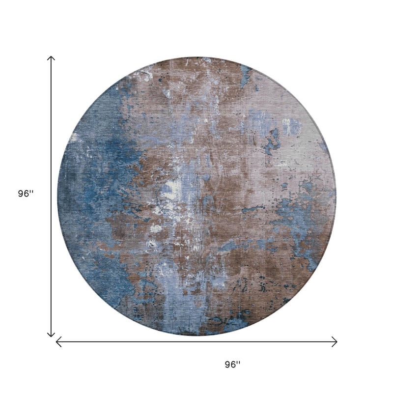 HomeRoots Abstract Transitional Rectangle Outdoor Rug