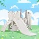 preview thumbnail 10 of 25, 5 in 1 Toddler Slide and Swing Set, Indoor Outdoor Playground Set Toddler Climber Slide Playset with Basketball Hoop for Babies