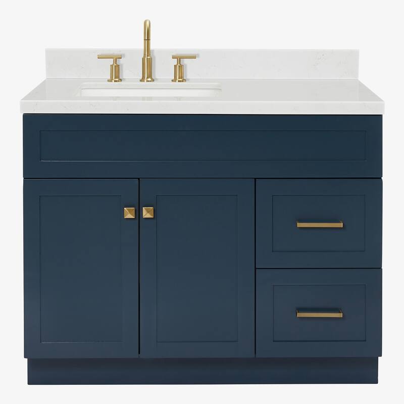 Ariel F042SLCQRVO Hamlet 42" Free Standing Single Basin Vanity Set - Midnight Blue