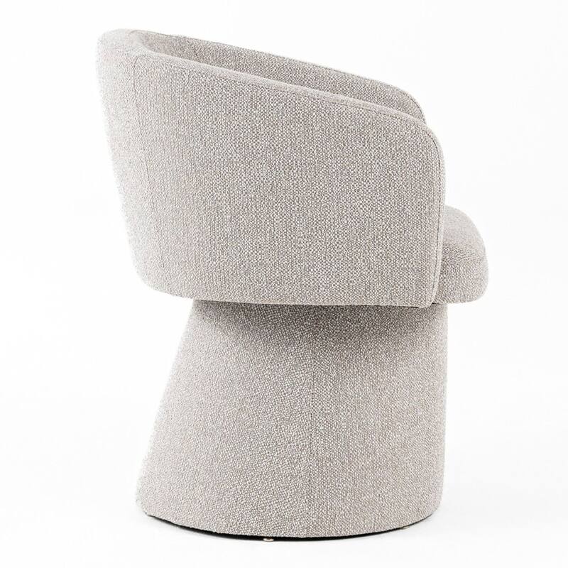 Modrest Linton Modern Light Grey Fabric Dining Chair