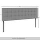 preview thumbnail 17 of 17, CraftPorch Classic Button-Tufted Rectangle Upholstered Headboard