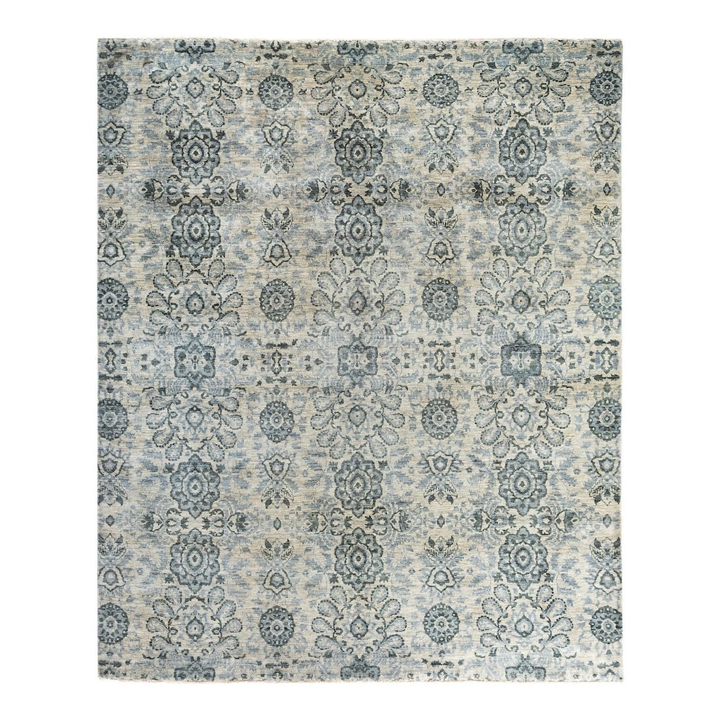 Ikat One-of-a-Kind Hand-Knotted Area Rug, Beige - 8' 3" x 10' 0"