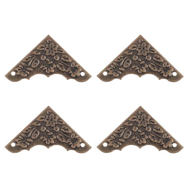 1PCS Metal Box Corner Protectors Edge Guard Protector Tone Bronze 26x26x26m G2H4