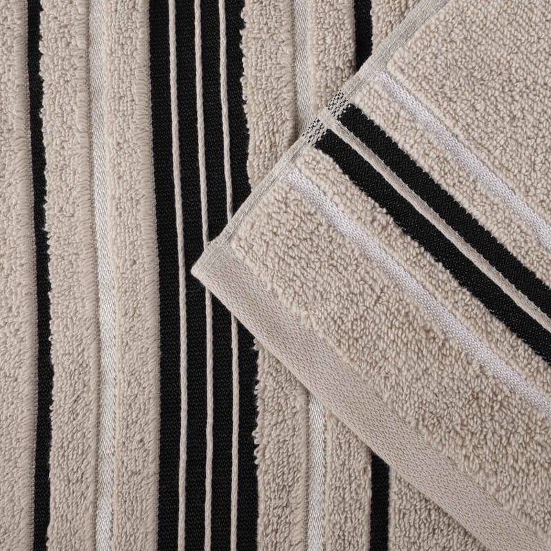 Superior Sadie Zero Twist Cotton Solid and Floral 6 Piece Towel Set