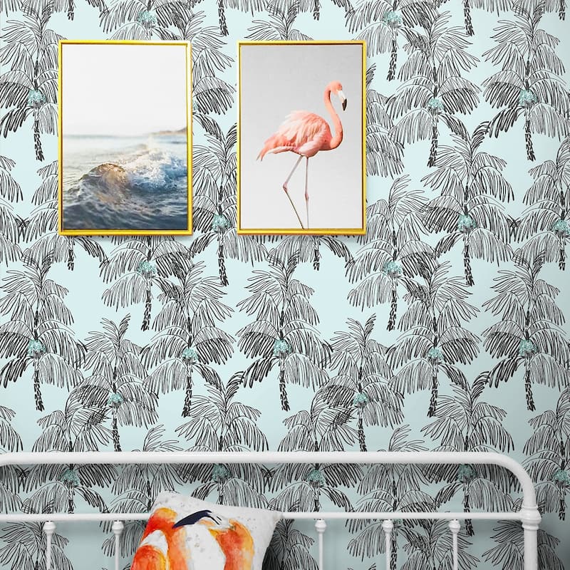 NextWall Palm Beach Peel and Stick Wallpaper