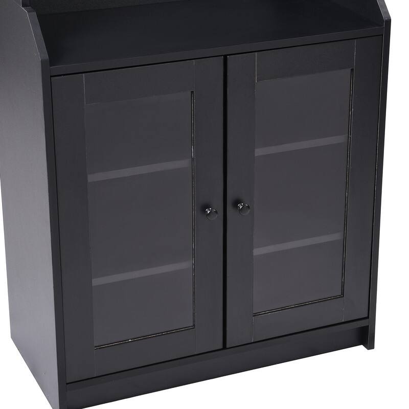 78" Tall Kitchen Pantry,Kitchen Cabinet with Doors and Adjustable Shelves,Storage Cabinet for Kitchen