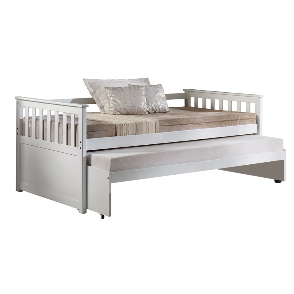 Wooden Twin-Size Daybed in White Finish